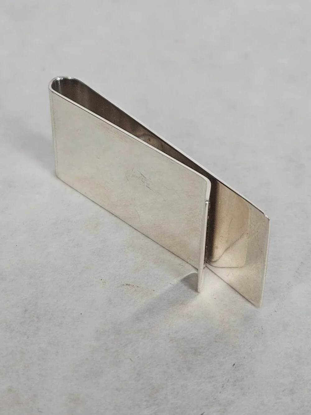 925 Sterling Silver MSCO MS Co Striped Money Clip Not Engraved
